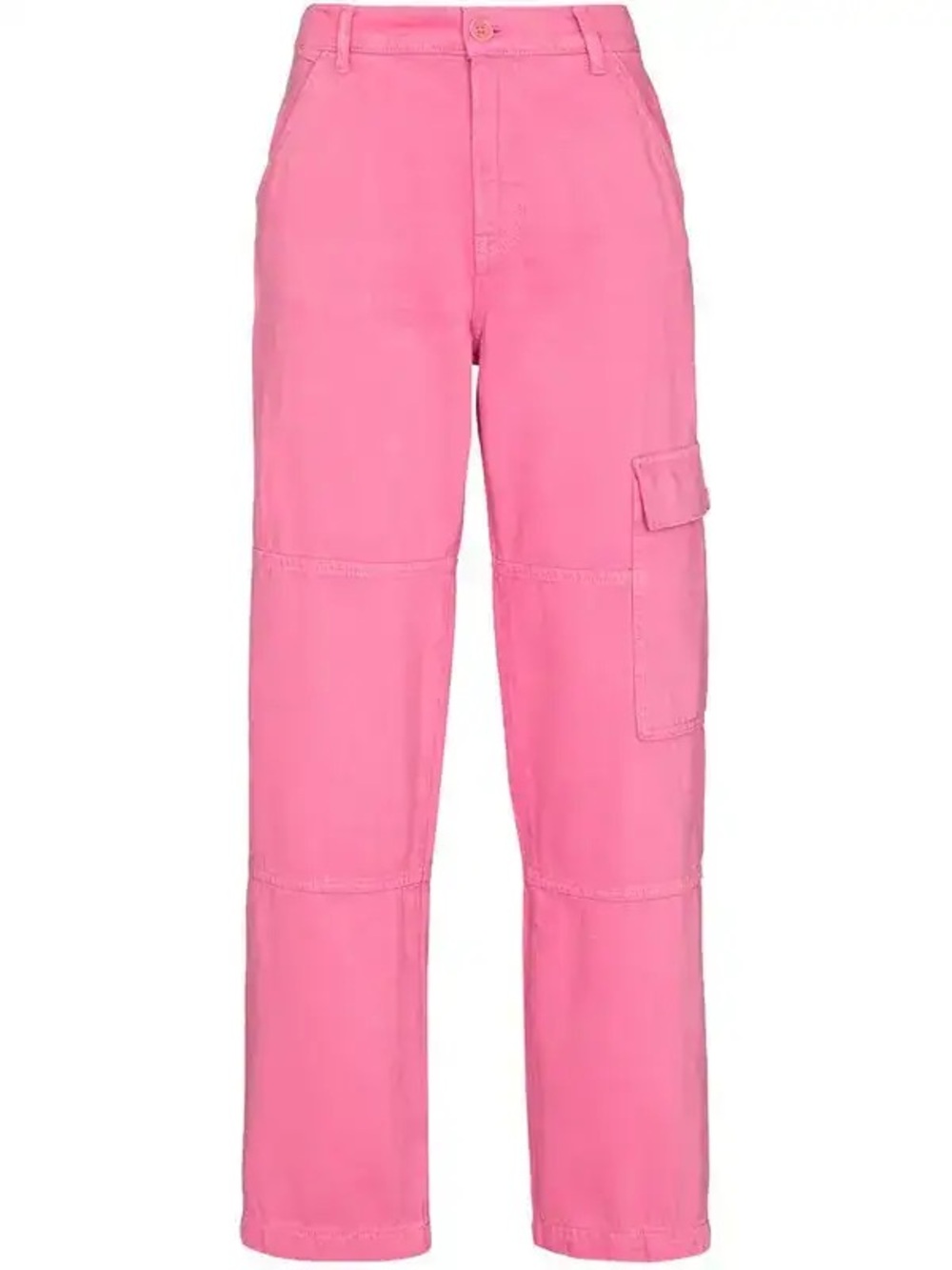 Reformation Bailey Panelled Cargo Pants - Pink Cotton Jeans